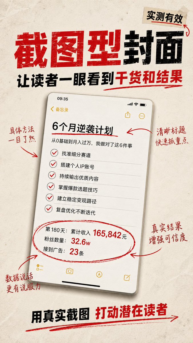 小红书封面视觉锚点示例图