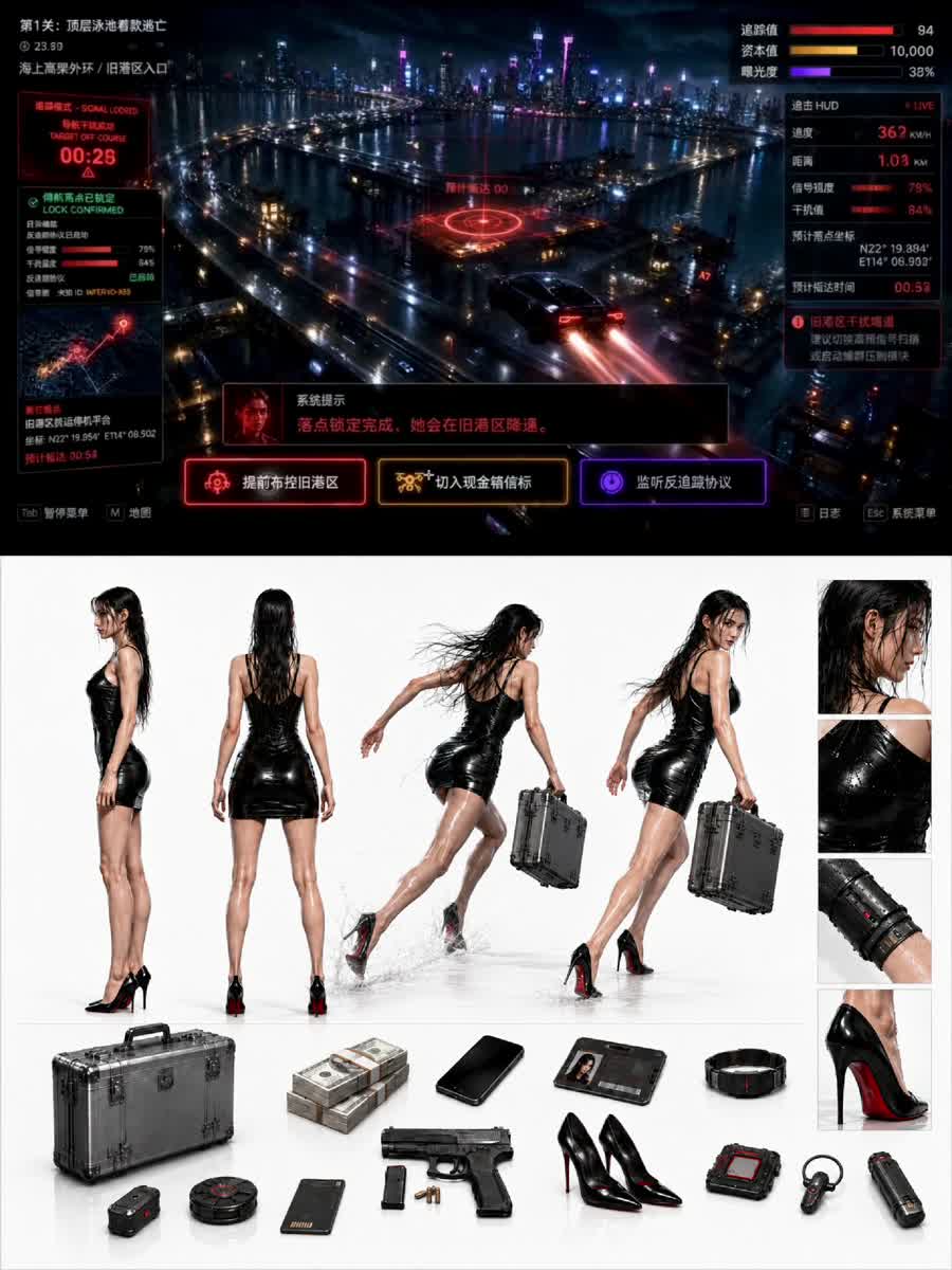 互动游戏页面转成短视频展示素材