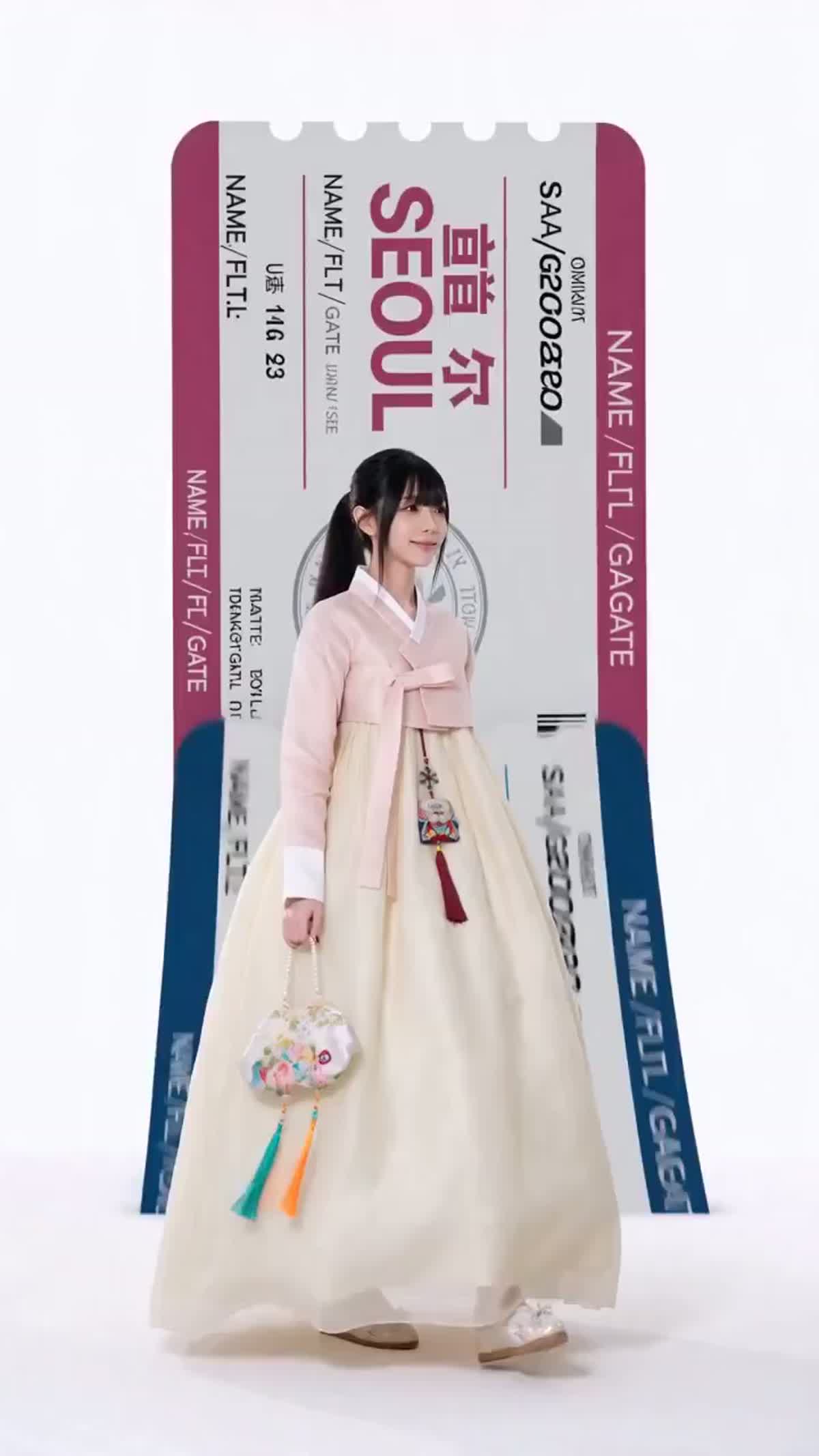 Seedance 2.0 旅行登机牌换装 Lookbook：13秒视频完整提示词