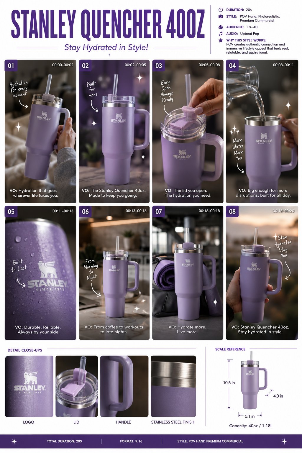 GPT Image 2 × Gemini Omni Flash 实战：Stanley Quencher 广告故事板完整提示词方案