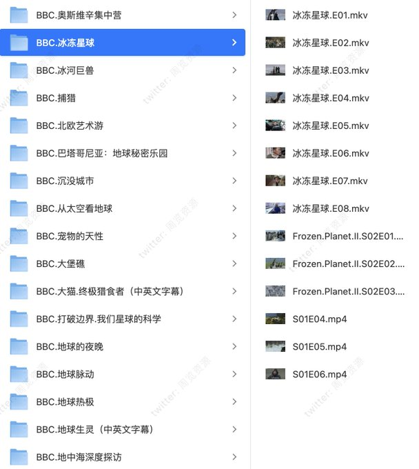 纪录片合集数字资源案例补充展示