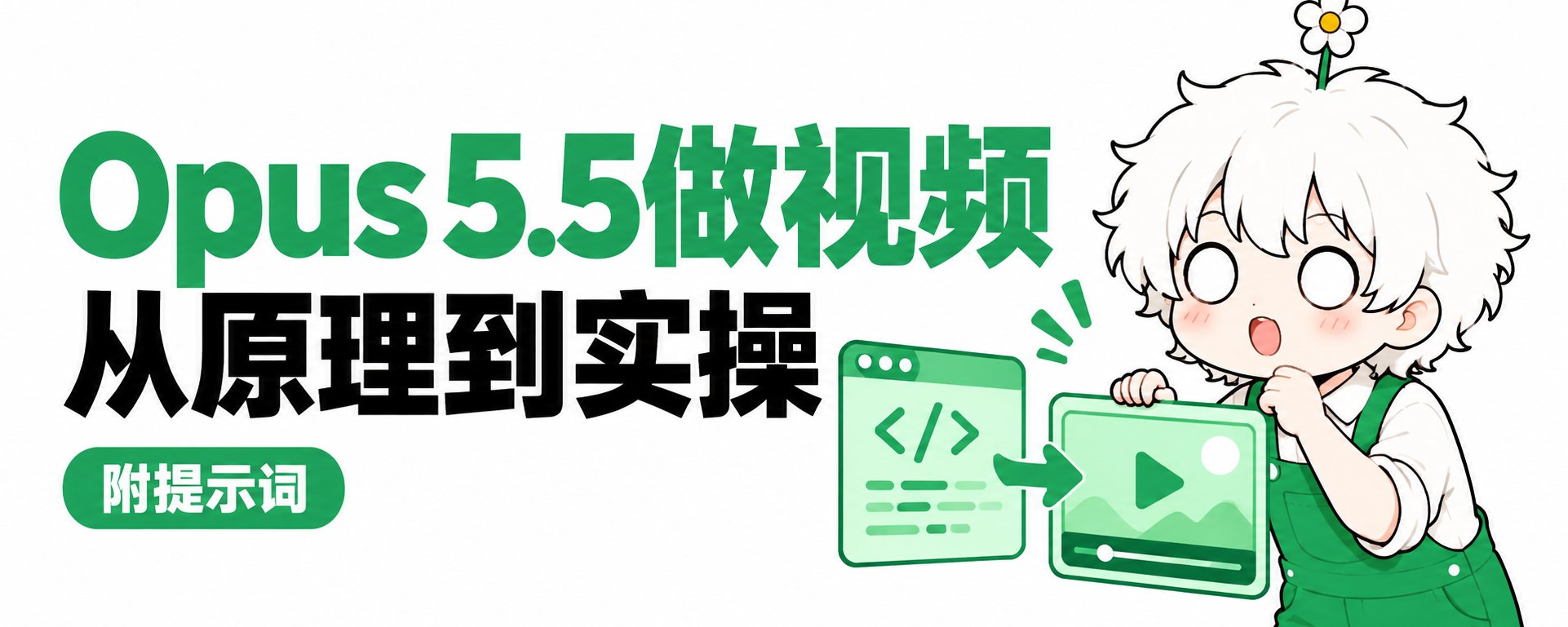 零基础入门 Opus 5.5 做视频：万字拆解 AI 如何用代码制作视频